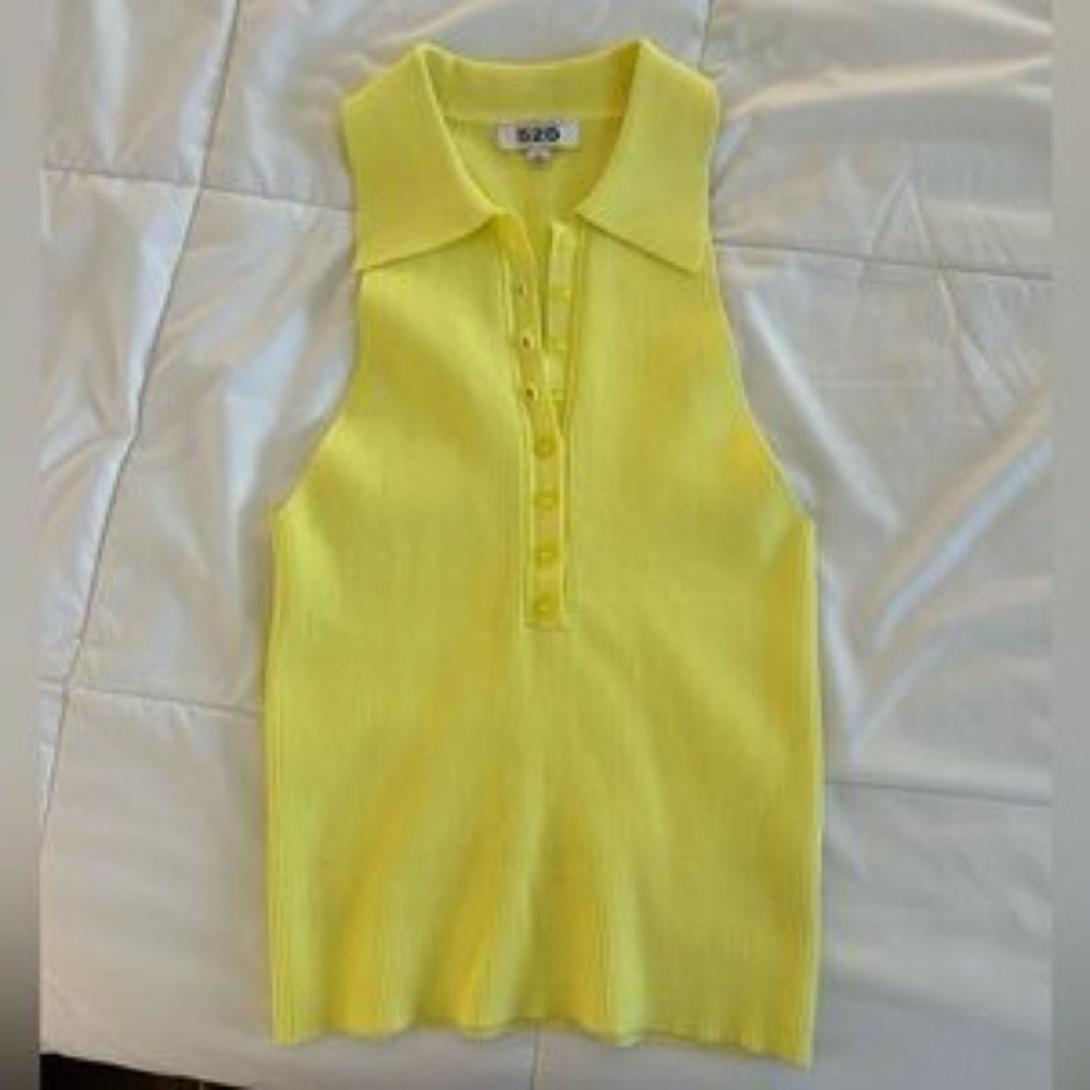 Anthropologie | S | 525 | Neon Sweater Polo Tank